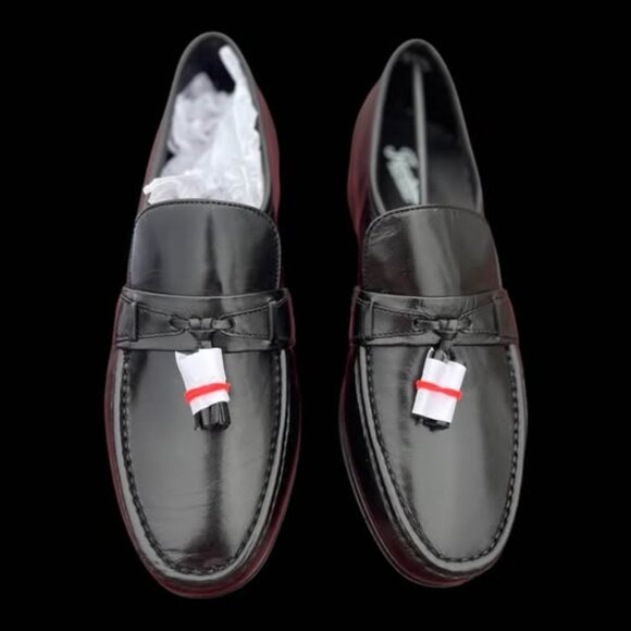 Mens Size 10 Florsheim Black Loafers Shoes NIB-4